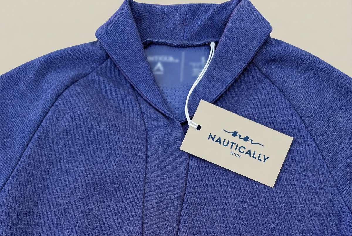 Polo edit with stronger blur over the inside-neck branding